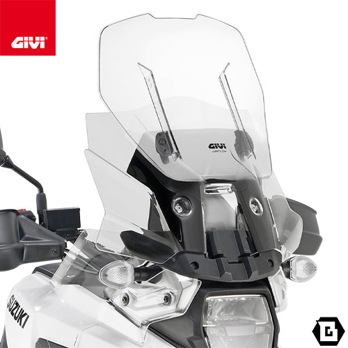 GIVI AF3117B クリアスクリーン Airflow（エアフロー）スライド可変式ウインドシールド｜SUZUKI Vストローム 1050 / Vストローム 1050 DE  対応