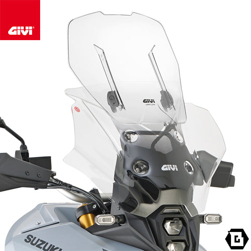 GIVI AF3125B クリアスクリーン Airflow（エアフロー）スライド可変式ウインドシールド｜SUZUKI V-STROM 800DE / V-STROM 800SE 対応