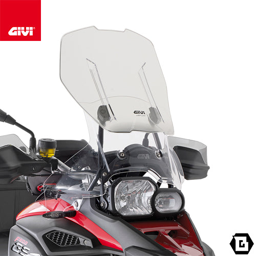 GIVI AF5110B クリアスクリーン Airflow（エアフロー）スライド可変式ウインドシールド｜BMW F 800 GS ADVENTURE 対応