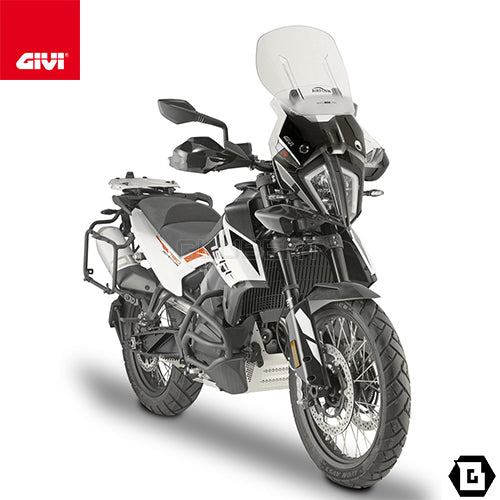 GIVI AF7711 スクリーン Airflow スライド 可変式 クリア／KTM 890 アドベンチャー / KTM 790 アドベンチャー R / KTM 790 アドベンチャー / KTM 390 アドベンチャー専用