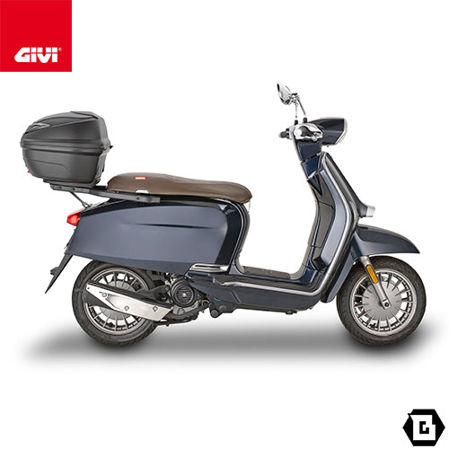 GIVI B360NT2 モノロックトップケース 36L｜ユニバーサルベース付属 2ジェットヘルメット収納可 カーボンルック／スモークリフレクター