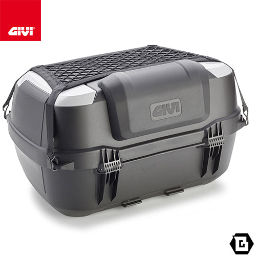 GIVI B45+ トップケース MONOLOCKタイプ 45L容量 伸縮ネット・バックレスト・ベースプレート付属 ブラック