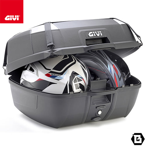 GIVI B45+ トップケース MONOLOCKタイプ 45L容量 伸縮ネット・バックレスト・ベースプレート付属 ブラック