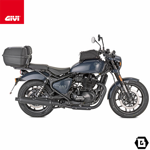 GIVI B45+ トップケース MONOLOCKタイプ 45L容量 伸縮ネット・バックレスト・ベースプレート付属 ブラック