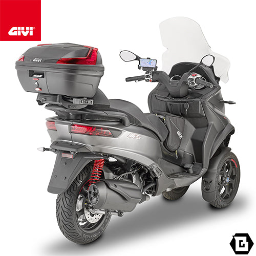 GIVI B47NML トップケース MONOLOCKタイプ 47L容量 BLADE レッドレンズ ベースプレート付属 ブラック