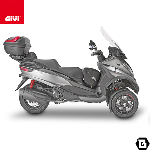 GIVI B47NML トップケース MONOLOCKタイプ 47L容量 BLADE レッドレンズ ベースプレート付属 ブラック