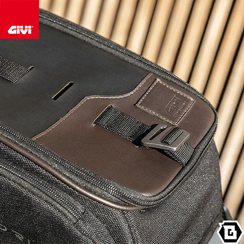 GIVI CRM103 タンクバッグ CORIUM マグネット / ストラップタイプ 8L容量 ダークブラウン / ブラック