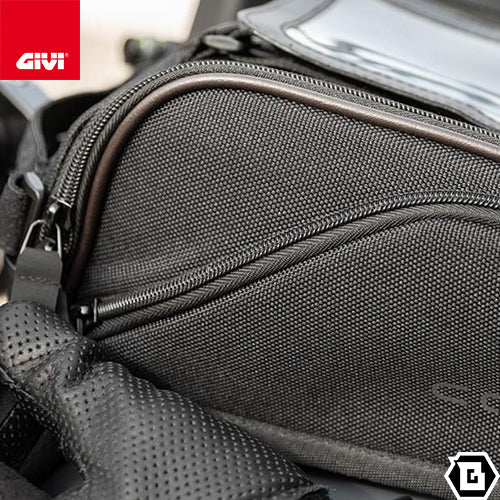 GIVI CRM103 タンクバッグ CORIUM マグネット / ストラップタイプ 8L容量 ダークブラウン / ブラック