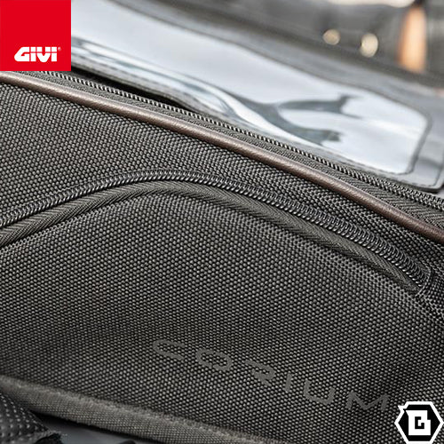 GIVI CRM103 タンクバッグ CORIUM マグネット / ストラップタイプ 8L容量 ダークブラウン / ブラック