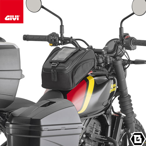 GIVI CRM108 タンクバッグ CORIUM タンクロック ( TANKLOCK ) 8L容量 ダークブラウン / ブラック