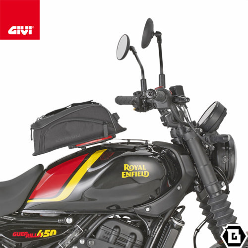 GIVI CRM108 タンクバッグ CORIUM タンクロック ( TANKLOCK ) 8L容量 ダークブラウン / ブラック