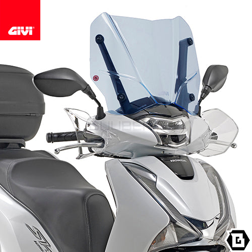 GIVI D1155BL スクリーン ICE ブルー／HONDA SH150i / HONDA SH125i専用