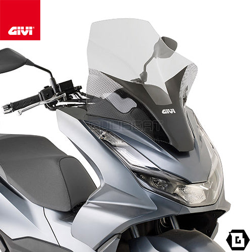 GIVI / ジビ ウインドスクリーン HONDA PCX 125 21- クリア dim. HxW 59 X 485 cm | D1190ST