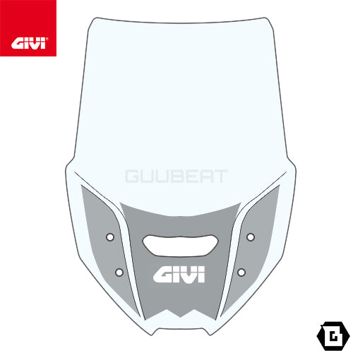 GIVI D1196ST スクリーン クリア／HONDA NT1100専用