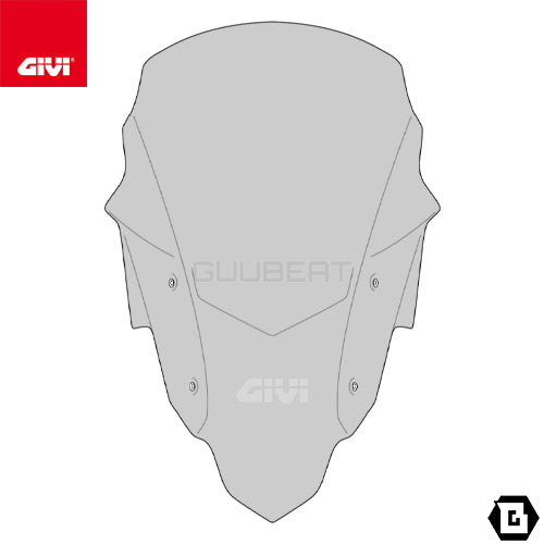 GIVI D1201S スクリーン スモーク／HONDA XL750 トランザルプ専用