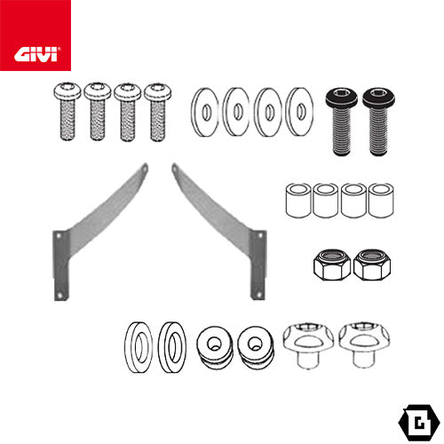 GIVI D266KIT スクリーン取付用 フィッティングキット 266DT対応 ステーセット｜SUZUKI スカイウェイブ 400 対応