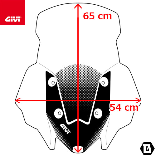 GIVI D5144ST スクリーン  クリア／BMW R 1300 GS専用