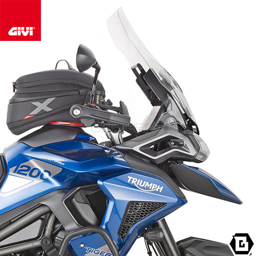 GIVI D6422ST スクリーン  クリア／TRIUMPH タイガー 1200 RALLY EXPLORER / TRIUMPH タイガー 1200 GT EXPLORER / TRIUMPH タイガー 1200 GT / TRIUMPH タイガー 1200 GT PRO専用