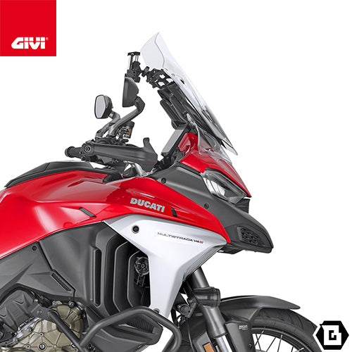 GIVI D7413ST スクリーン  クリア／DUCATI ムルティストラーダ V4 / DUCATI ムルティストラーダ V4S専用