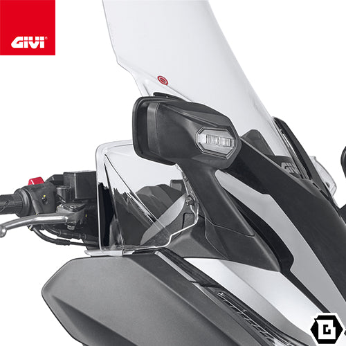 GIVI DF1166 ハンドディフレクター サイドスクリーン クリア