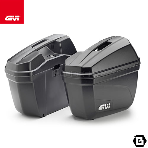 GIVI E22N サイドケース MONOKEYタイプ 左右セット 片側22L容量  ブラック