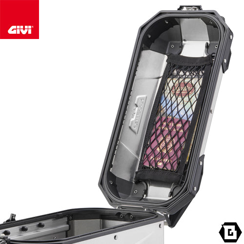 GIVI E244 キャリーネット インナーネット TREKKER OUTBACK EVO SMART 37／33シリーズ専用｜蓋裏固定ポケット付
