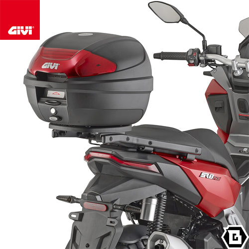 GIVI E300N2B トップケース MONOLOCKタイプ 30L容量 ブラック / レッドリフレクター ベースプレート付属