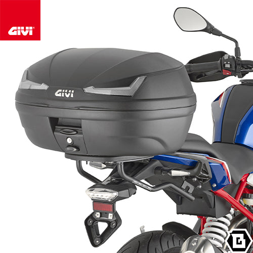 GIVI E455NT トップケース SIMPLY IV モノロックタイプ 45L容量 スモークリフレクター ベースプレート付属（2ヘルメット収納）