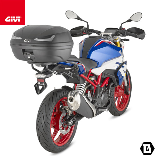 GIVI E455NT トップケース SIMPLY IV モノロックタイプ 45L容量 スモークリフレクター ベースプレート付属（2ヘルメット収納）