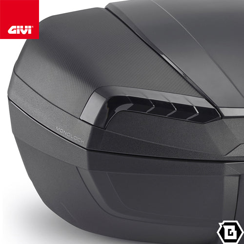GIVI E46NB トップケース 46L容量 RIVIERA ( リビエラ ) トリプルブラック MONOLOCK ( モノロック ) リフレクター スモーク ブラック / スモーク
