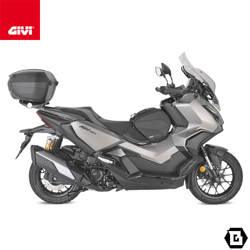 GIVI E46NB トップケース 46L容量 RIVIERA ( リビエラ ) トリプルブラック MONOLOCK ( モノロック ) リフレクター スモーク ブラック / スモーク