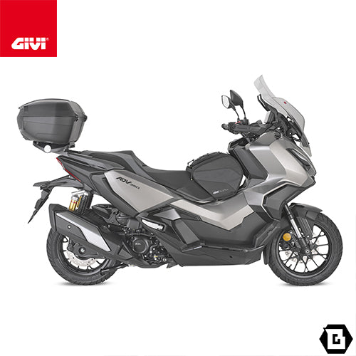 GIVI E46NT2 トップケース 46L容量 TECH RIVIERA ( テック リビエラ ) MONOLOCK ( モノロック ) クリア ブラック / クリア