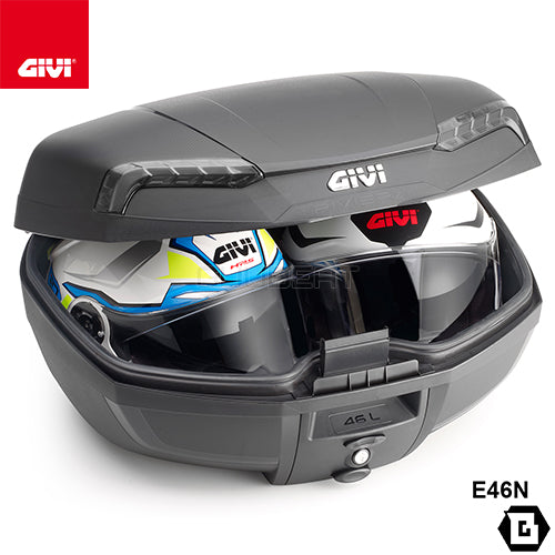 GIVI E46NT トップケース 46L容量 TECH RIVIERA ( テック リビエラ ) MONOLOCK ( モノロック ) リフレクター スモーク ブラック / スモーク