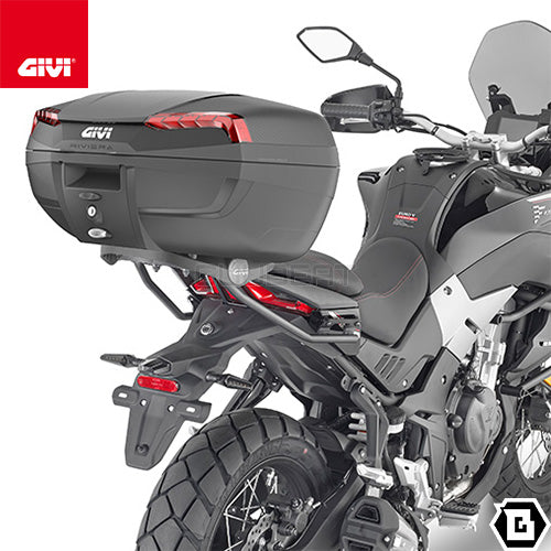 GIVI E46N トップケース 46L容量 RIVIERA ( リビエラ ) MONOLOCK ( モノロック ) リフレクター レッド ブラック / レッド