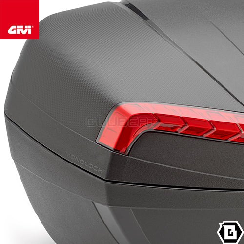 GIVI E46N トップケース 46L容量 RIVIERA ( リビエラ ) MONOLOCK ( モノロック ) リフレクター レッド ブラック / レッド