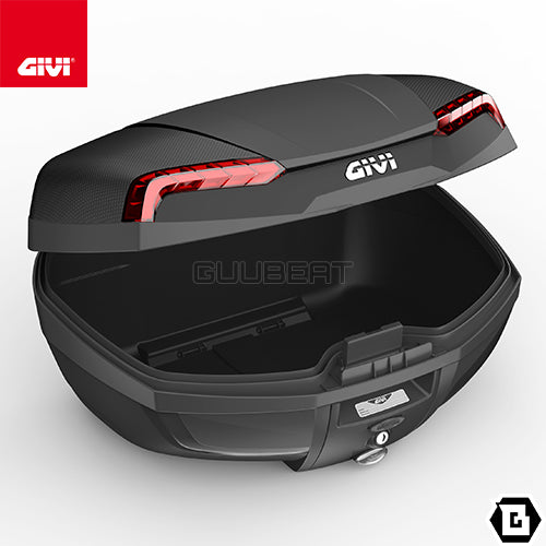 GIVI E46N トップケース 46L容量 RIVIERA ( リビエラ ) MONOLOCK ( モノロック ) リフレクター レッド ブラック / レッド