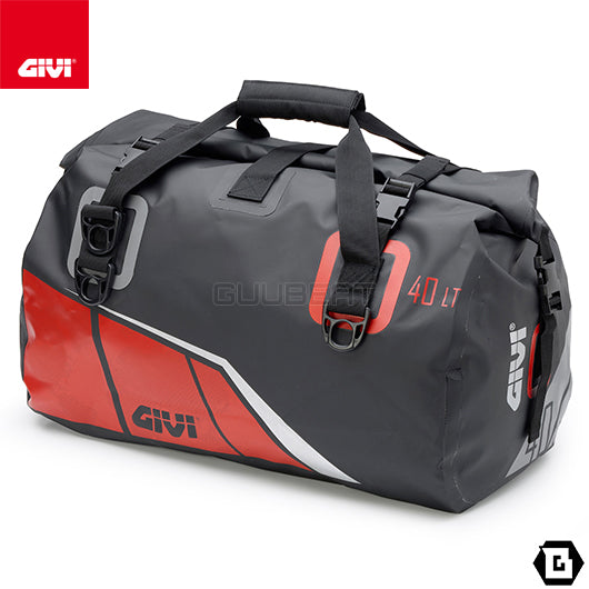 GIVI EA115BR 防水ボストンバッグ 40L容量 ブラック / レッド