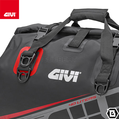 GIVI EA115GR 防水ボストンバッグ 40L容量 グレー / レッド