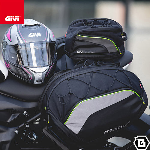 GIVI EA132 シートバッグ ストラップベルト固定 8L - 11L容量可変 ブラック