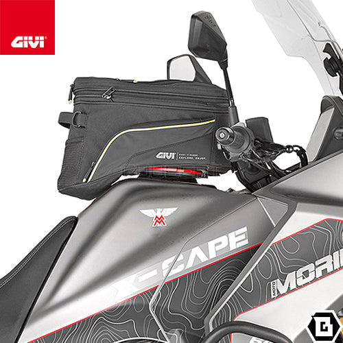 GIVI EA143 タンクバッグ タンクロック ( TANKLOCK )  21L - 27L容量可変 ブラック