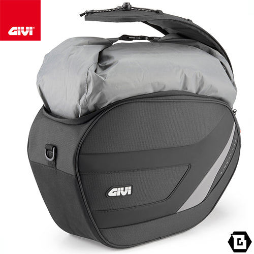 GIVI EASY12L ソフトサイドバッグ Easy-T 左側 18L ステルスシステム対応 防水インナー付 バイク用ツーリングバッグ