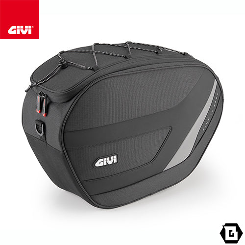 GIVI EASY12L ソフトサイドバッグ Easy-T 左側 18L ステルスシステム対応 防水インナー付 バイク用ツーリングバッグ