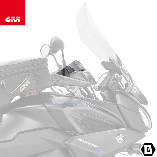 GIVI EH2139 ハンドガードエクステンション スモーク／YAMAHA トレーサー 900 / YAMAHA トレーサー 900 GT専用