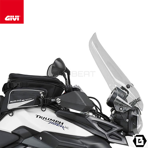 GIVI EH6401 ハンドガードエクステンション スモーク／TRIUMPH タイガー 800 XC / TRIUMPH タイガー 800 XR / TRIUMPH タイガー 800専用