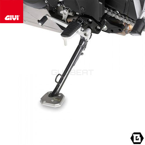 GIVI ES5118 サイドスタンドプレート シルバー／BMW F 800 GT / BMW F 800 R専用