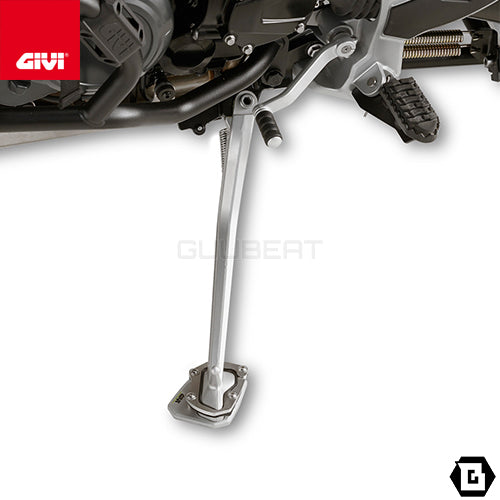 GIVI ES6408 サイドスタンドプレート シルバー／TRIUMPH タイガー 1200 EXPLORER / TRIUMPH タイガー 1200 / TRIUMPH タイガー 1200 EXPLORER専用