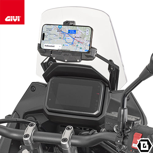 GIVI FB1220 スクリーンマウントバー ブラケット スマホホルダー・ナビ取付対応｜HONDA XL750 トランザルプ / XL750 トランザルプ E-CLUTCH 対応