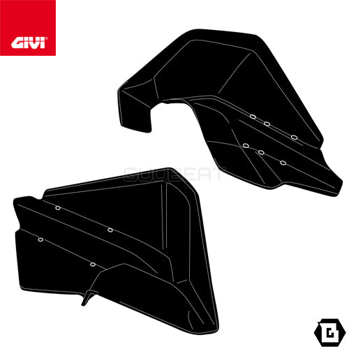 GIVI FG5108 フットガード／BMW R 1250 GS / BMW R 1250 GS ADVENTURE / BMW R 1200 GS / BMW R 1200 GS ADVENTURE専用
