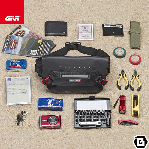 GIVI GRT704 防水ウエストバッグ 3L容量 ブラック