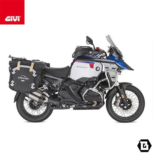 GIVI GRT709B CANYON 防水サイドバッグ 取付ベース付き 70L（片側35L）容量 UNIFIT固定システム 左右セット ブラック